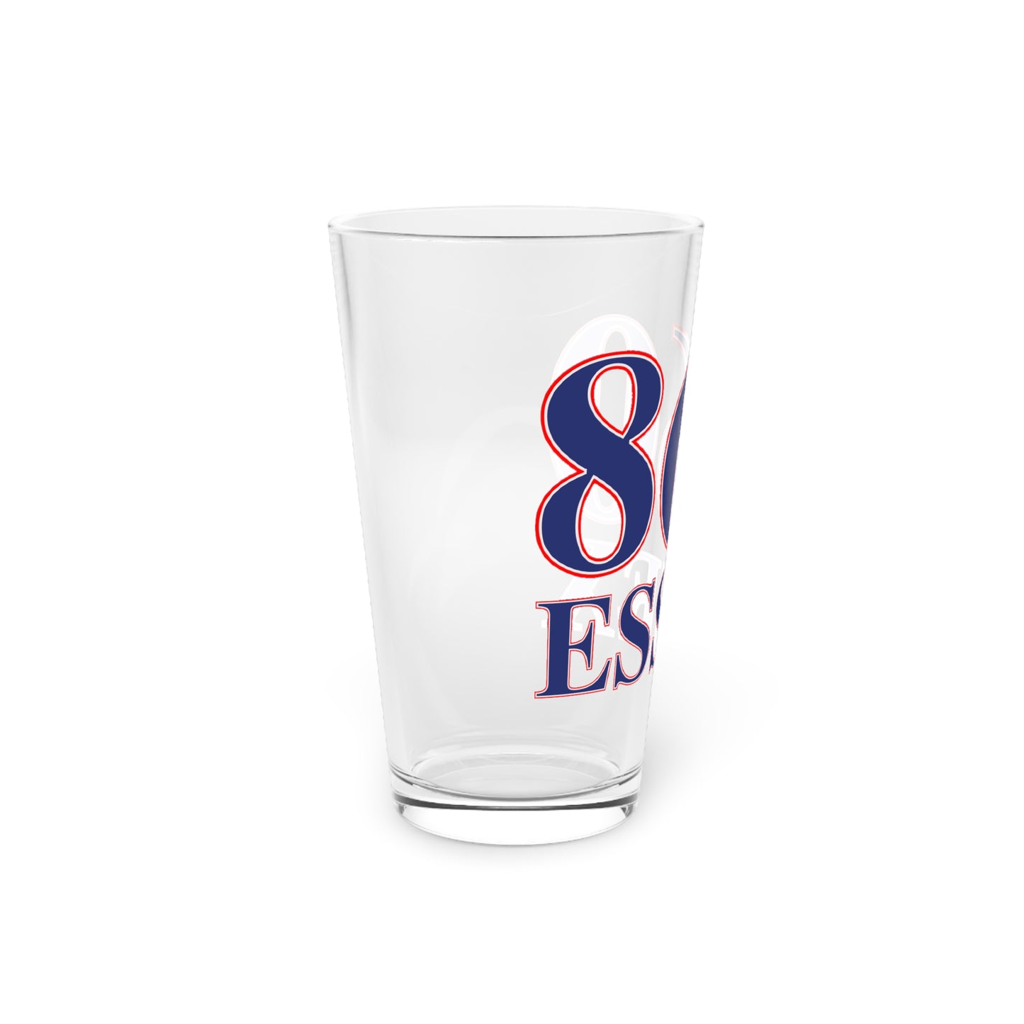 860 Essex Red, White & Blue Pint Glass, 16oz