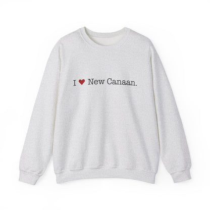 I Heart New Canaan. Unisex Heavy Blend™ Crewneck Sweatshirt