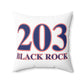 203 Black Rock Red White & Blue Spun Polyester Square Pillow