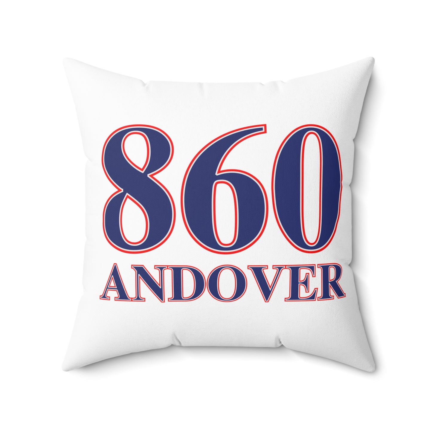 860 Andover Red, White & Blue Spun Polyester Square Pillow