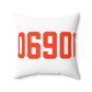 06901 Stamford Connecticut Zip Code Spun Polyester Square Pillow
