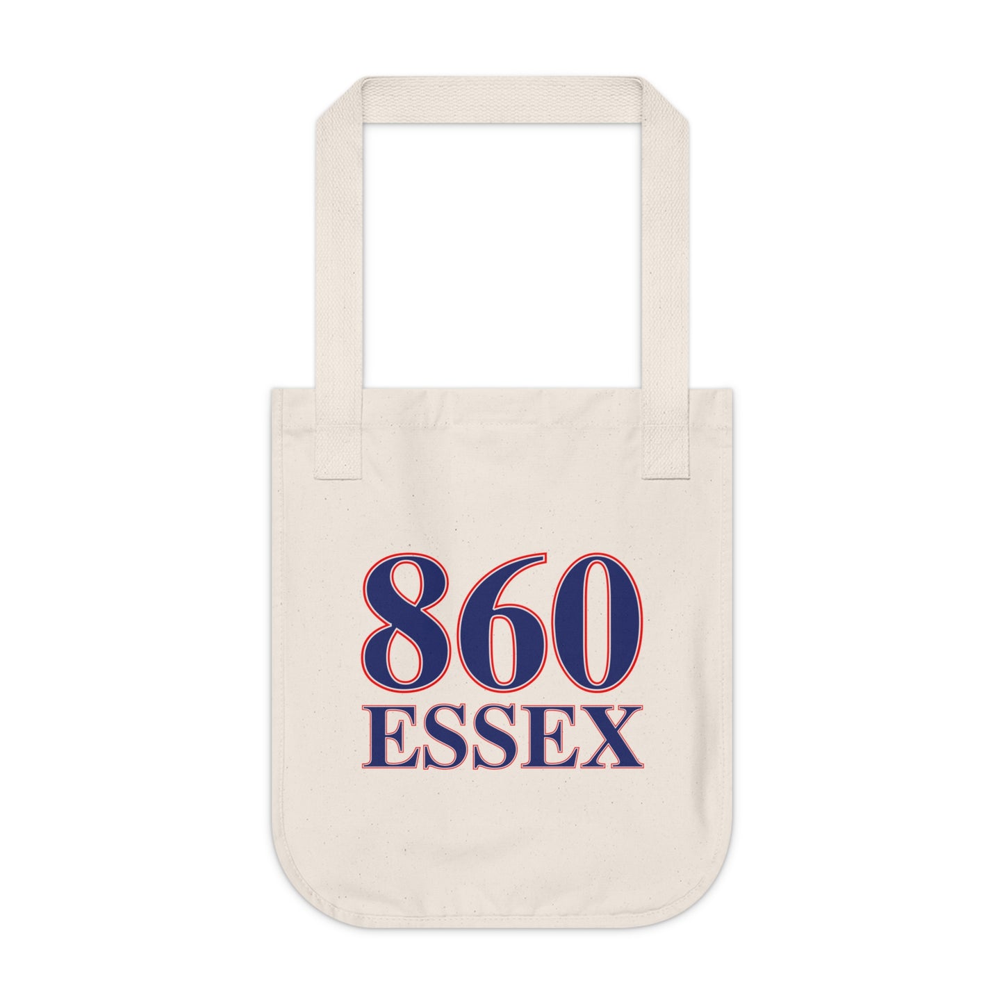 860 Essex Red, White & Blue Organic Canvas Tote Bag