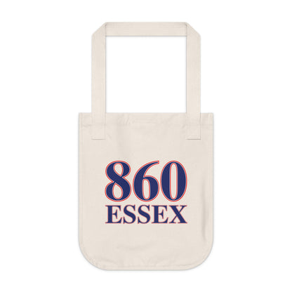 860 Essex Red, White & Blue Organic Canvas Tote Bag