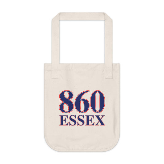 860 Essex Red, White & Blue Organic Canvas Tote Bag