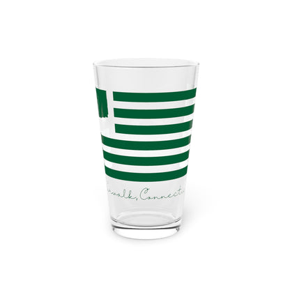 Norwalk Connecticut St. Patrick's Day Pint Glass, 16oz