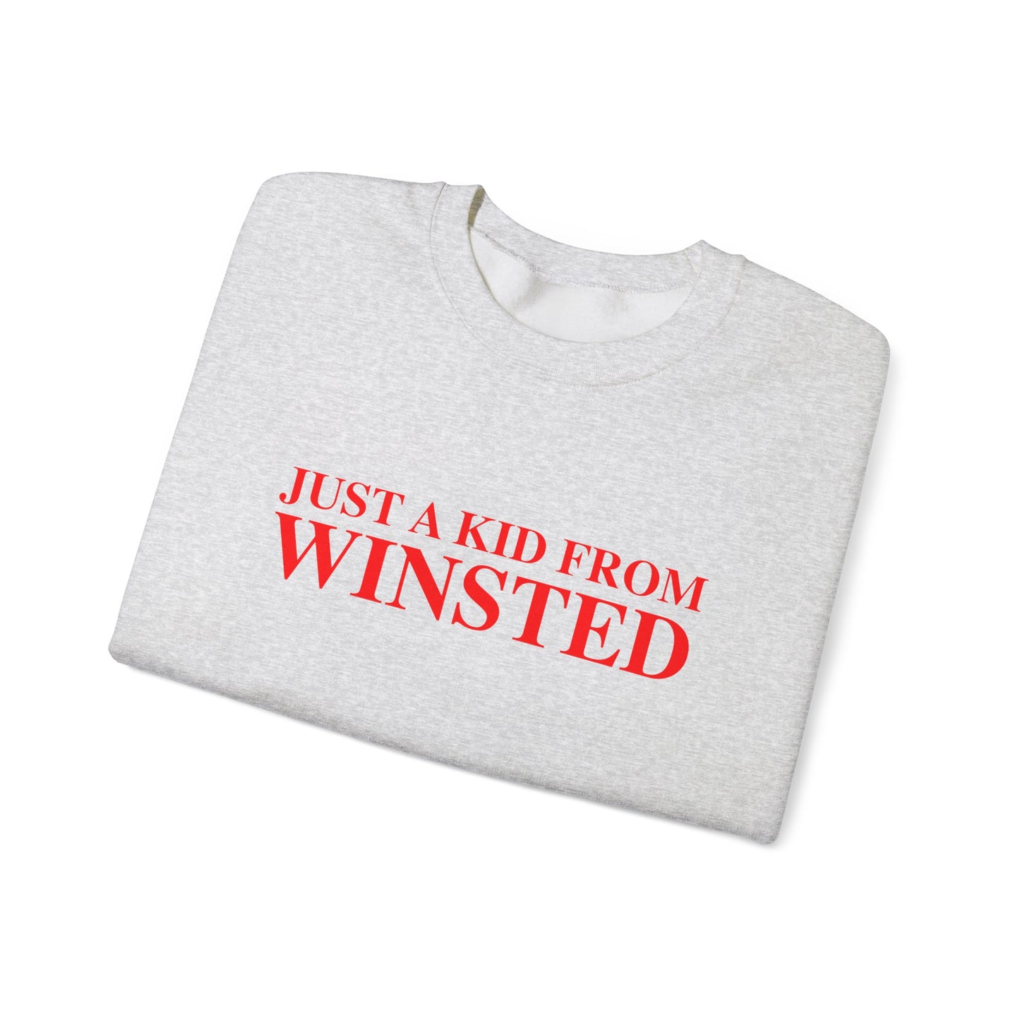 Just a kid from Winsted Unisex Heavy Blend™ Crewneck Sweatshirt