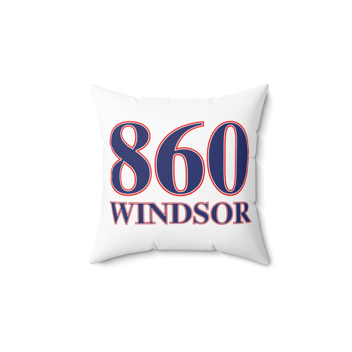 860 Windsor Red, White & Blue Spun Polyester Square Pillow