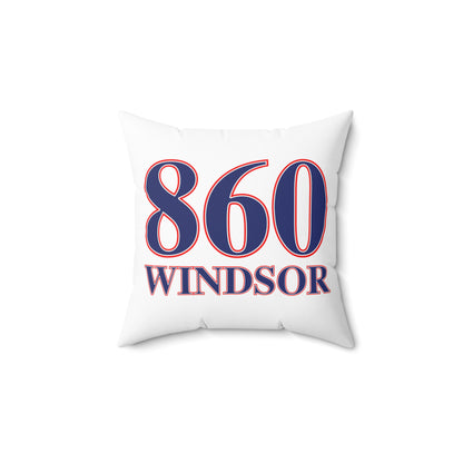 860 Windsor Red, White & Blue Spun Polyester Square Pillow