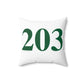 203 Spun Polyester Square Pillow Lucky Green – St. Patrick’s Day