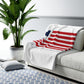 Shelton Connecticut Flag Sherpa Fleece Blanket