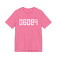 06084 Tolland CT Zip Code Unisex Jersey Short Sleeve T-Shirt