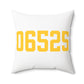 06525 Woodbridge Connecticut Zip Code Polyester Square Pillow