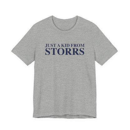 Just a kid from Storrs Unisex Jersey Short Sleeve T-Shirt