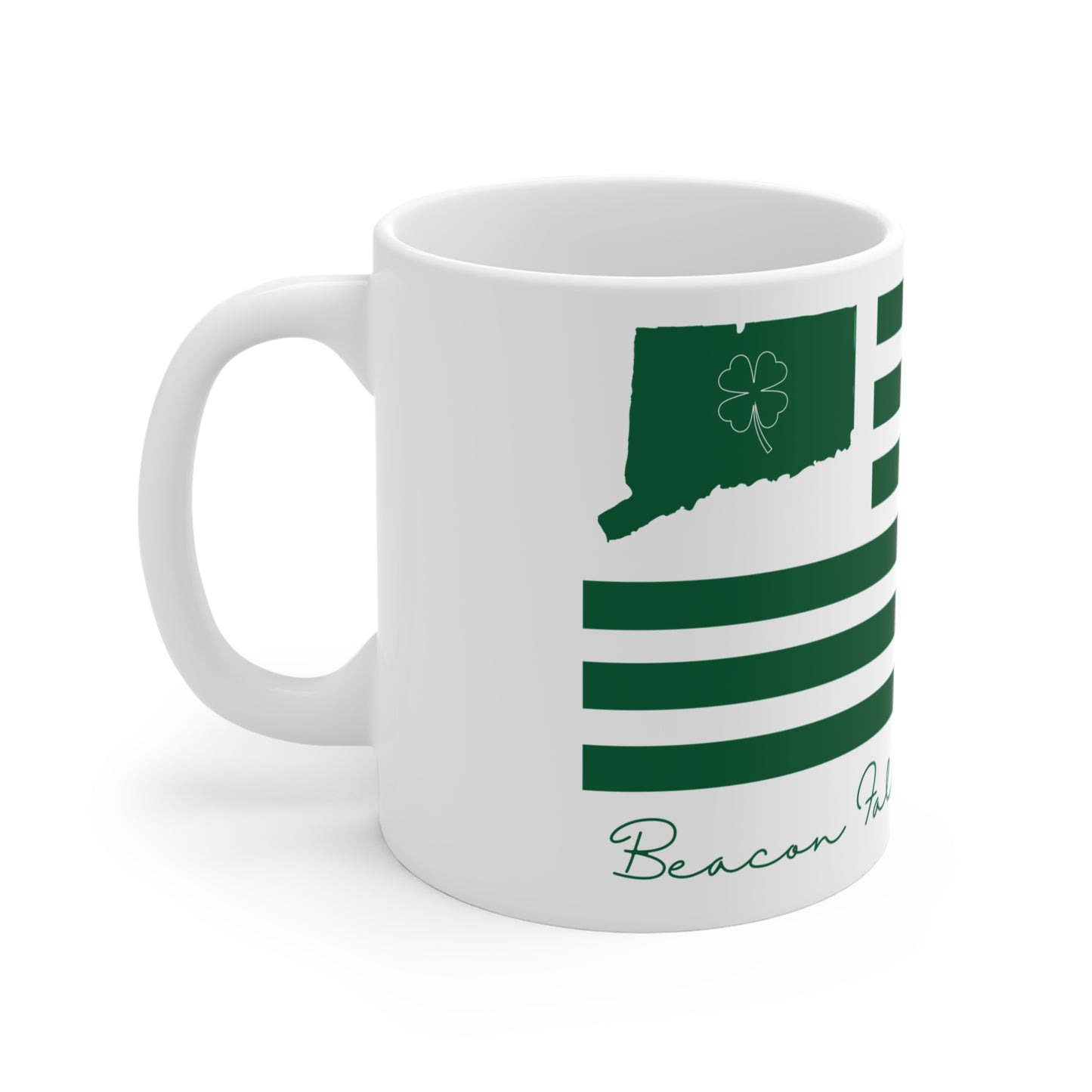 Beacon Falls Connecticut St. Patrick’s Day Flag Mug 11oz