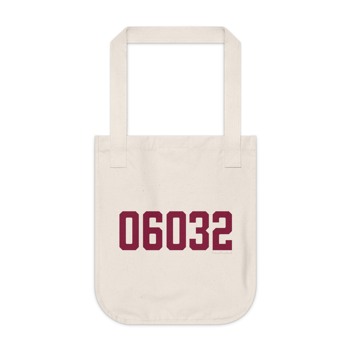 06032 Farmington Connecticut Zip Code Organic Canvas Tote Bag