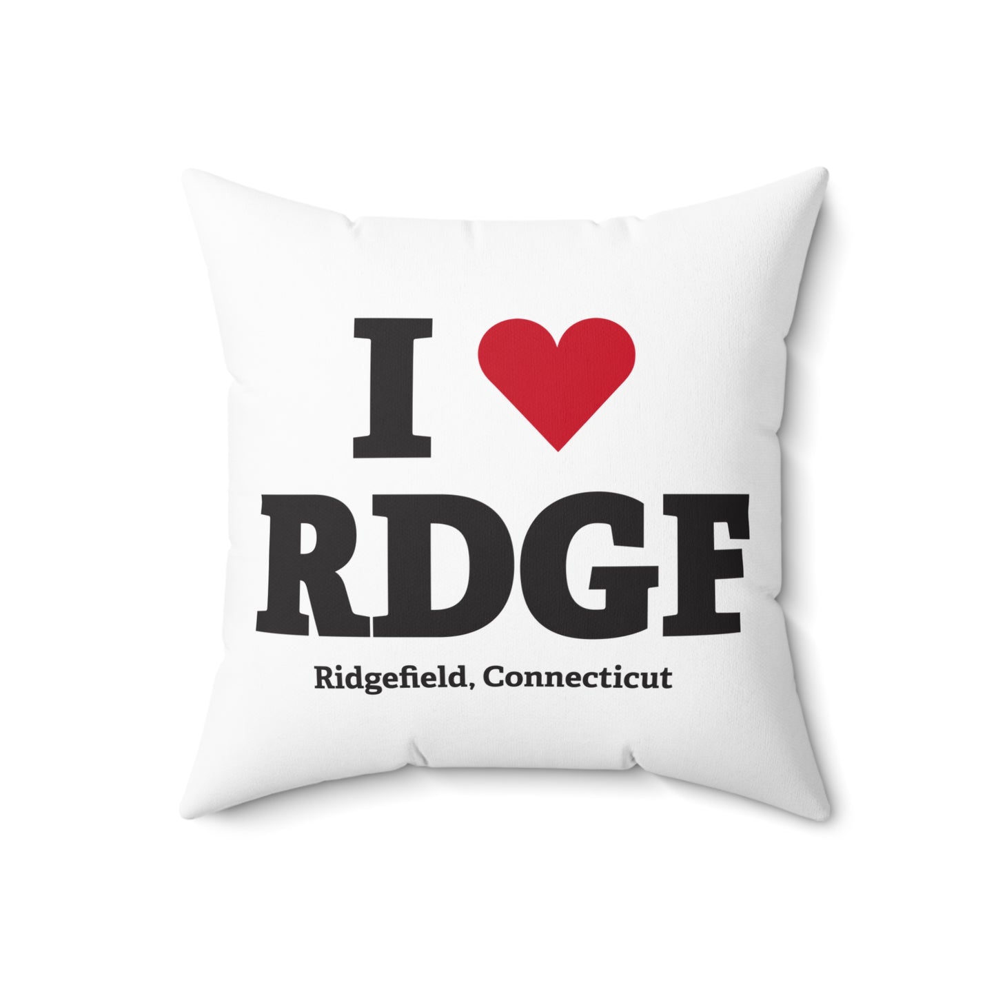 I Heart RDGF Spun Polyester Square Pillow