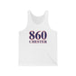 860 Chester Red White & Blue Unisex Jersey Tank Top