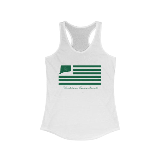 Windham Connecticut St Patrick’s Day Flag Women's Ideal Racerback Tank Top