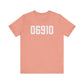 06910 Stamford CT Zip Code Unisex Jersey Short Sleeve T-Shirt
