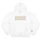 Goose Zip Code Cream & Purple Champion Hoodie