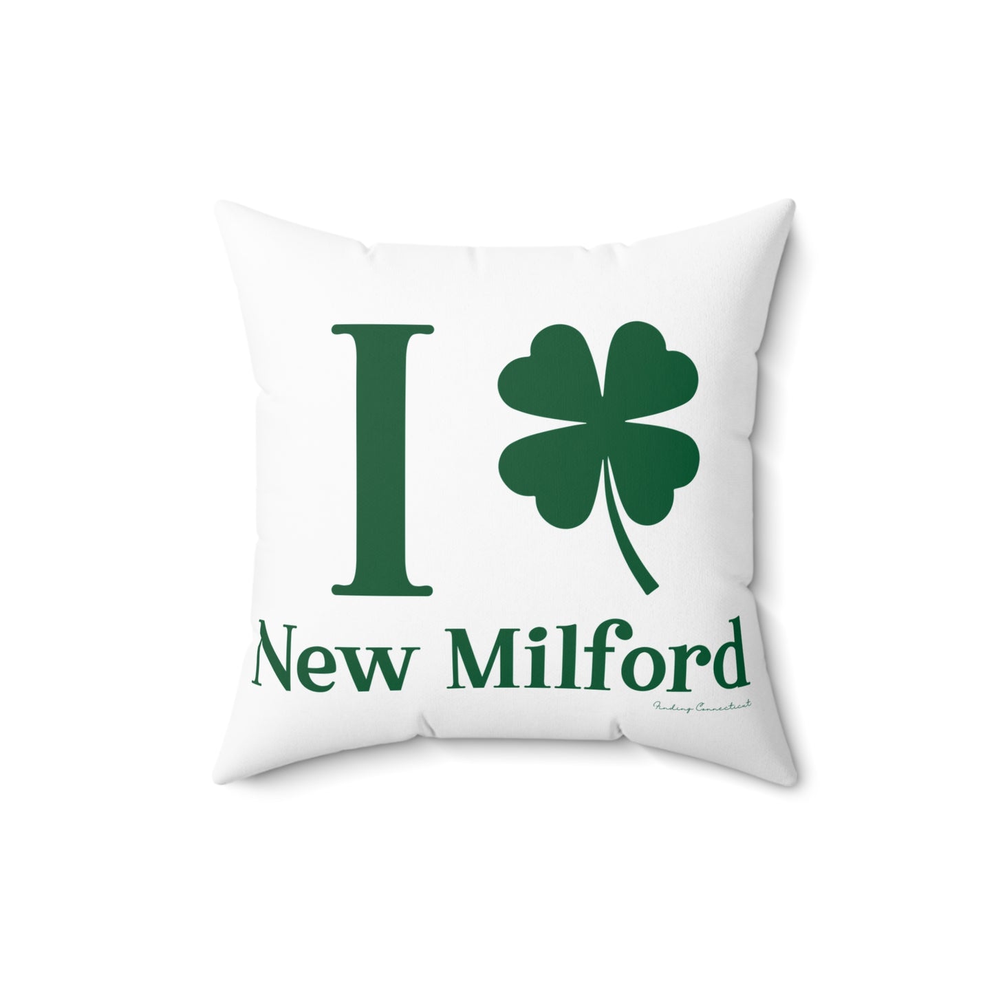 I Clover New Milford Spun Polyester Square Pillow