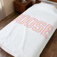 Goose Zip Code Peach & Pink Velveteen Plush Blanket