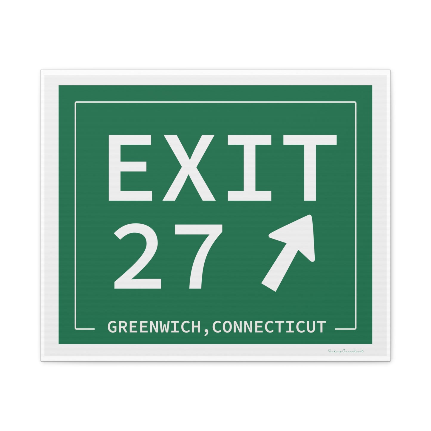 Vintage Exit 29 Merritt Parkway Sign Matte Canvas, Stretched, 1.25"