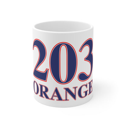Orange Red, White & Blue Mug 11oz