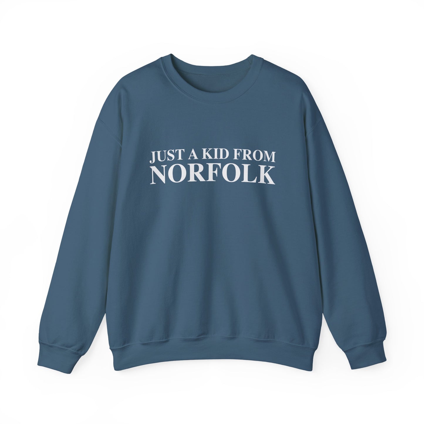 Just a kid from Norfolk Unisex Heavy Blend™ Crewneck Sweatshirt