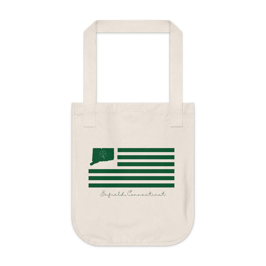 Enfield Connecticut St. Patrick’s Day Flag Organic Canvas Tote Bag