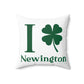 I Clover Newington Spun Polyester Square Pillow