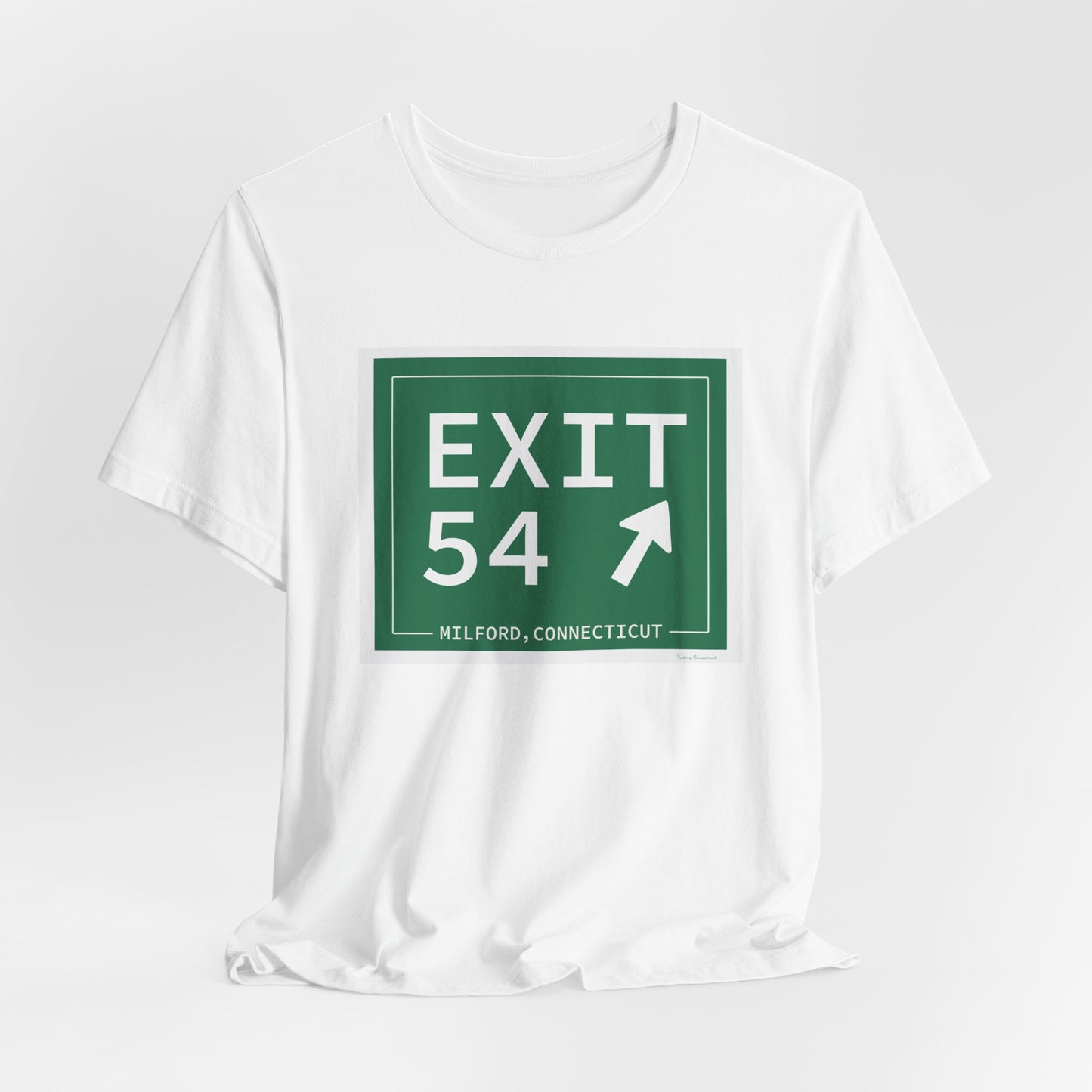 Vintage Exit 54  Merritt Parkway Sign Unisex Jersey Short Sleeve T-Shirt