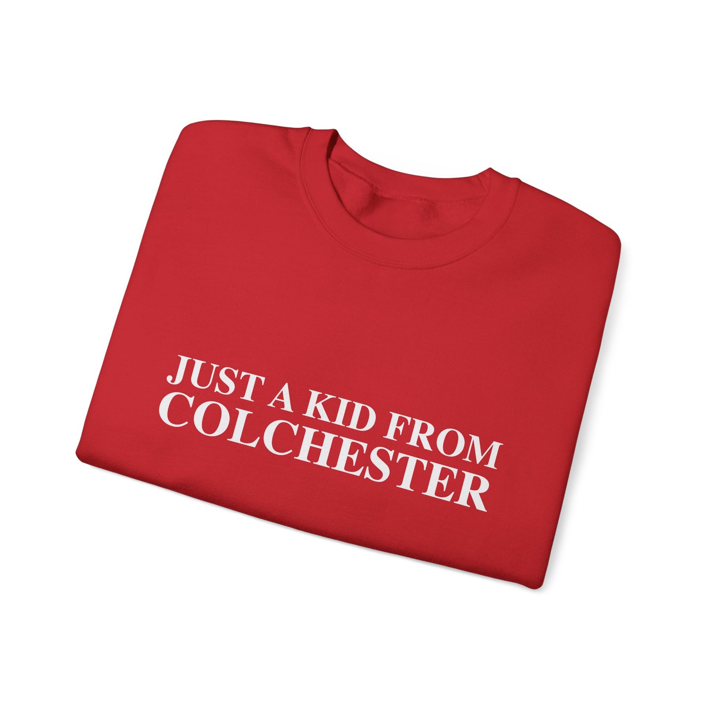 Just a kid from Colchester Unisex Heavy Blend™ Crewneck Sweatshirt