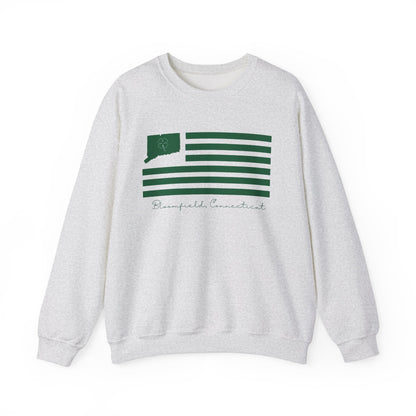 Bloomfield Connecticut St Patrick’s Day Flag Unisex Heavy Blend™ Crewneck Sweatshirt