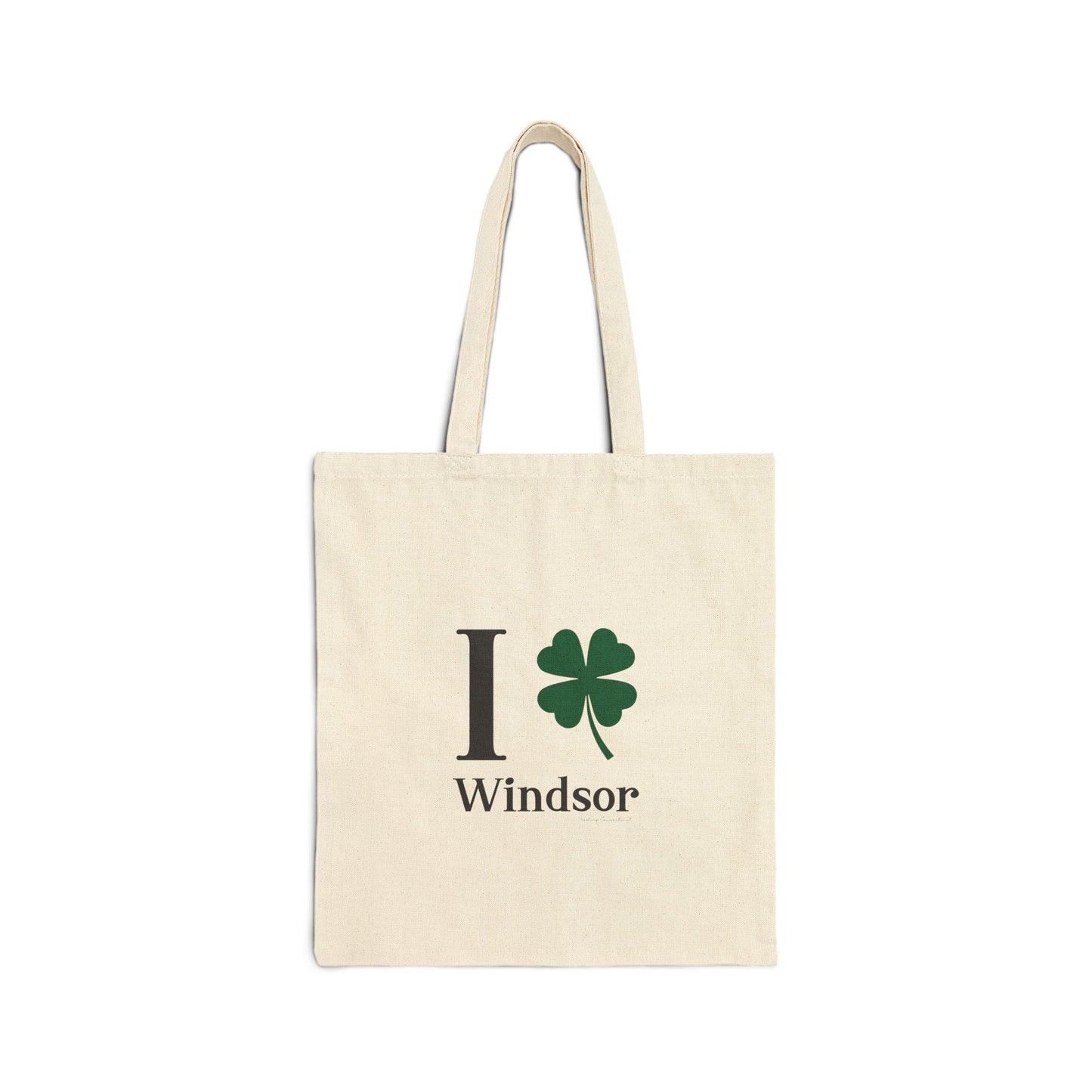I Clover Windsor  Cotton Canvas Tote Bag