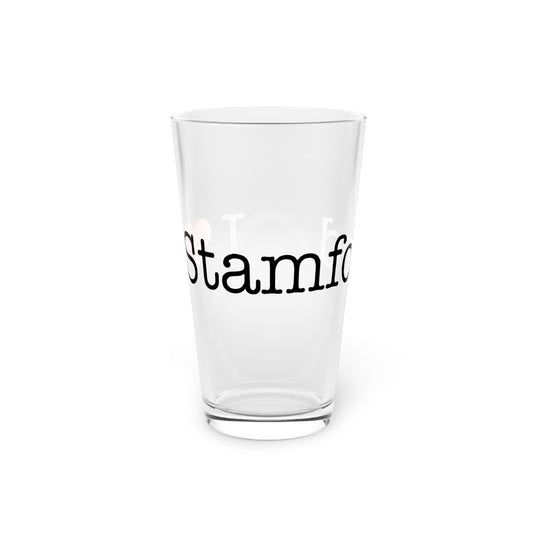 I Heart Stamford. Pint Glass, 16oz