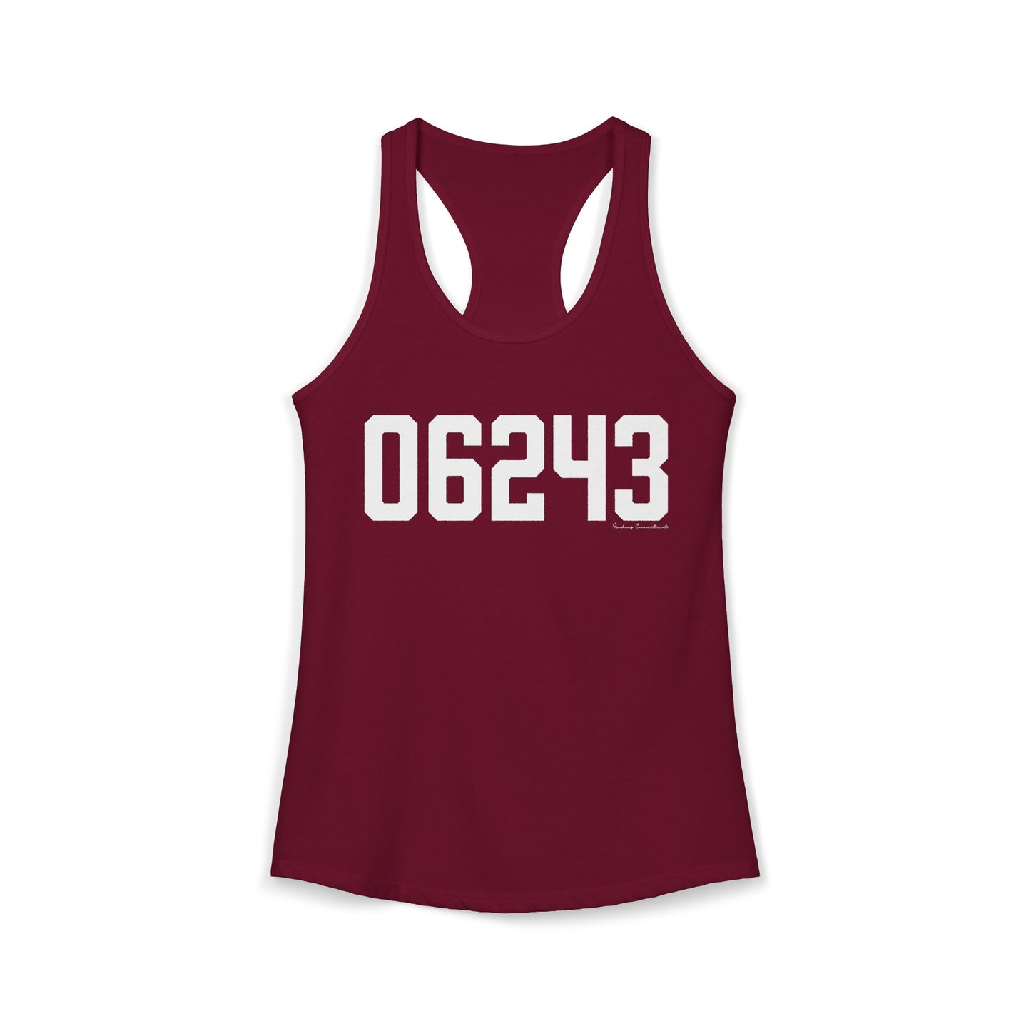 06243 Killingly  CT Zip Code Women's Ideal Racerback Tank Top