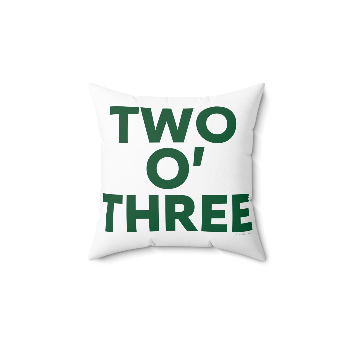 Two O’ Three Spun Polyester Square Pillow Lucky Green – St. Patrick’s Day