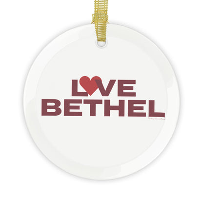 Love Bethel Glass Ornaments