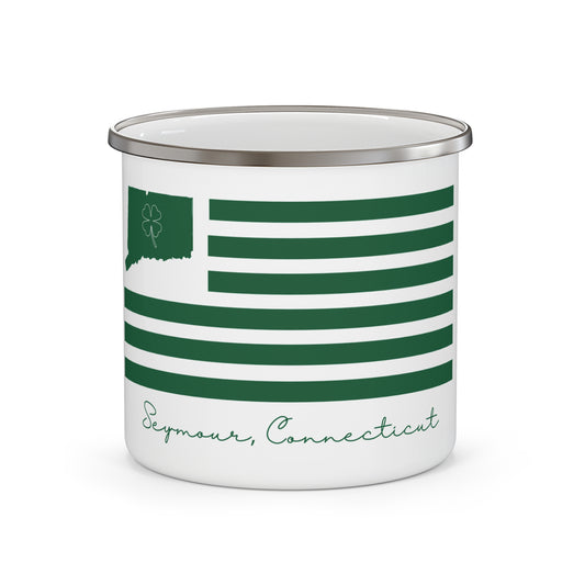 Seymour Connecticut St. Patrick’s Day Flag Enamel Camping Mug