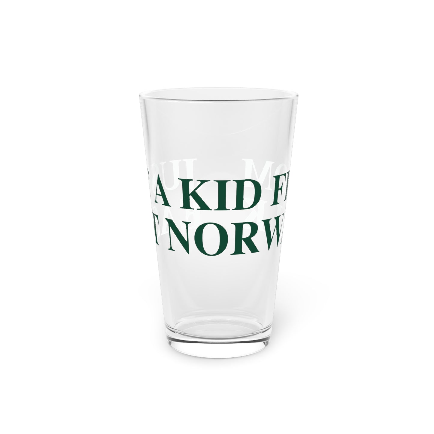 Just a kid from East Norwalk Pint Glass, 16oz