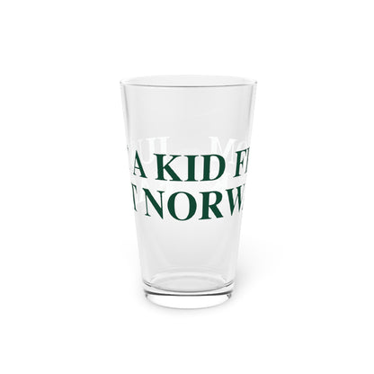 Just a kid from East Norwalk Pint Glass, 16oz