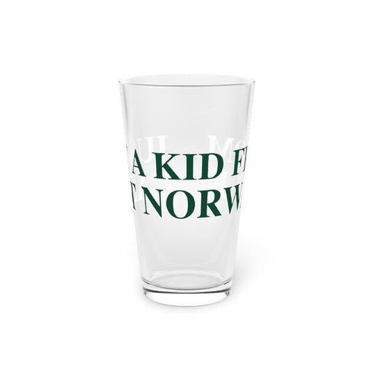 Just a kid from East Norwalk Pint Glass, 16oz