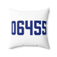 06455 Middlefield Connecticut Zip Code Spun Polyester Square Pillow