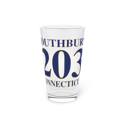 Southbury 203 Connecticut Pint Glass, 16oz