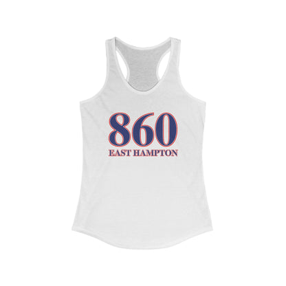 860 East Hampton Red White & Blue Women's Ideal Racerback Tank Top
