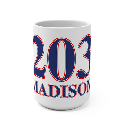 203 Madison Red White & Blue Mug 15oz