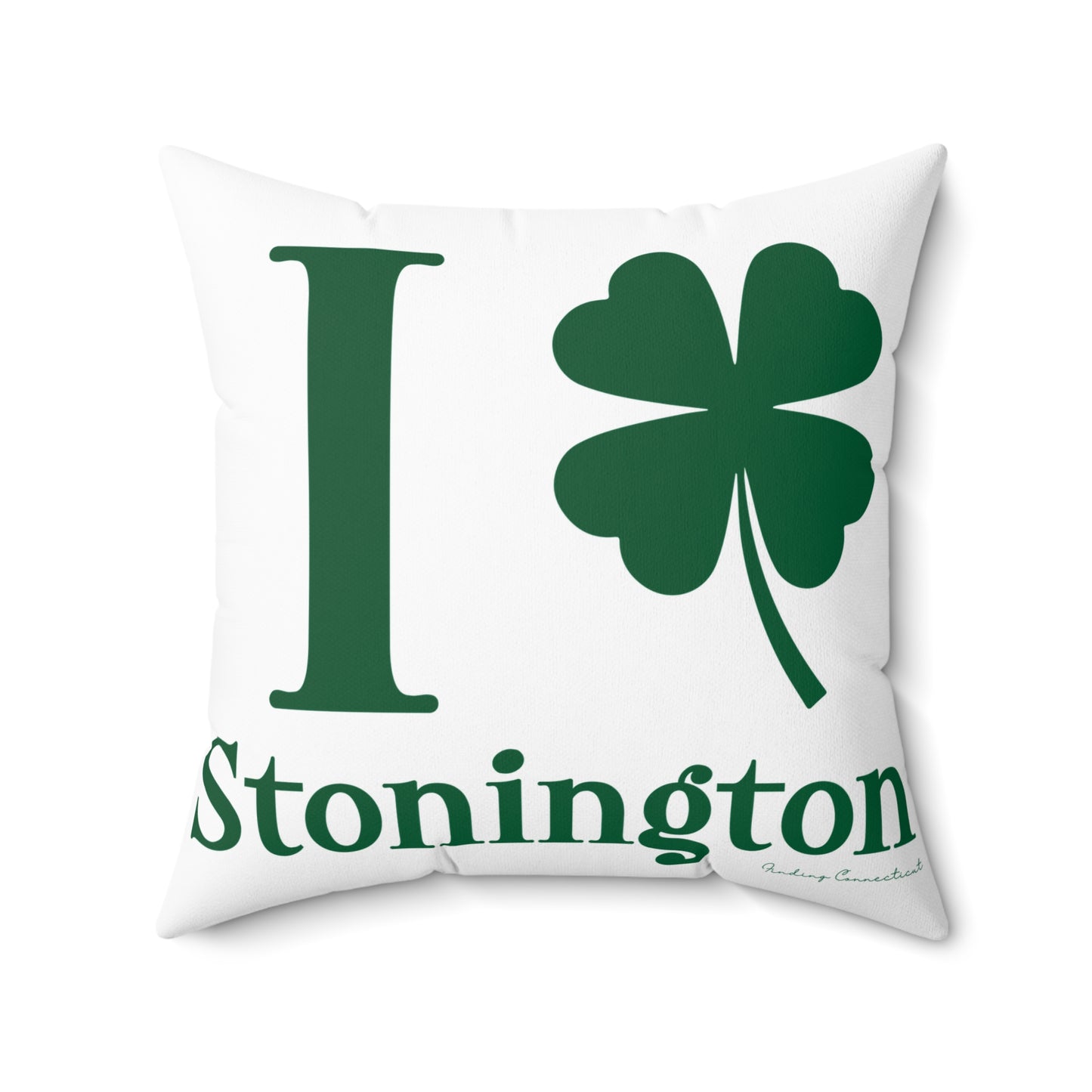 I Clover Stonington Spun Polyester Square Pillow