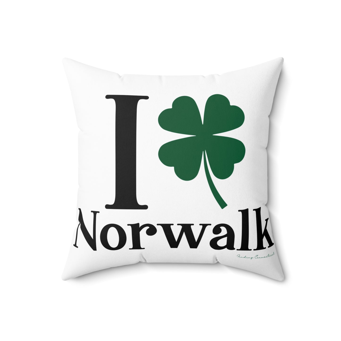 I Clover Norwalk Spun Polyester Square Pillow