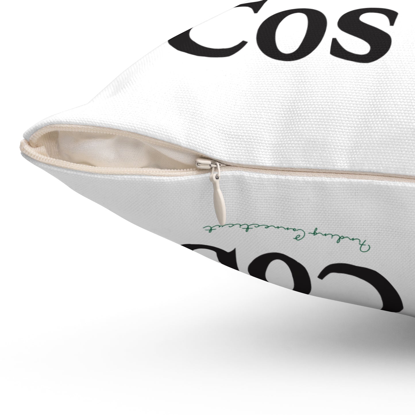 I Clover Cos Cob Spun Polyester Square Pillow